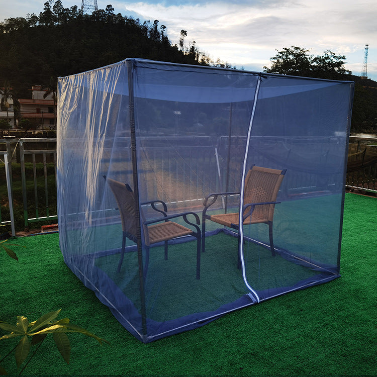 Garden Stainless Steel Frame Mosquito Net Gazebo AuraRitmo