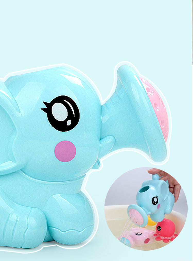 Baby Bath Toys - Elephant Water Spray & Mesh Bag Set 2025