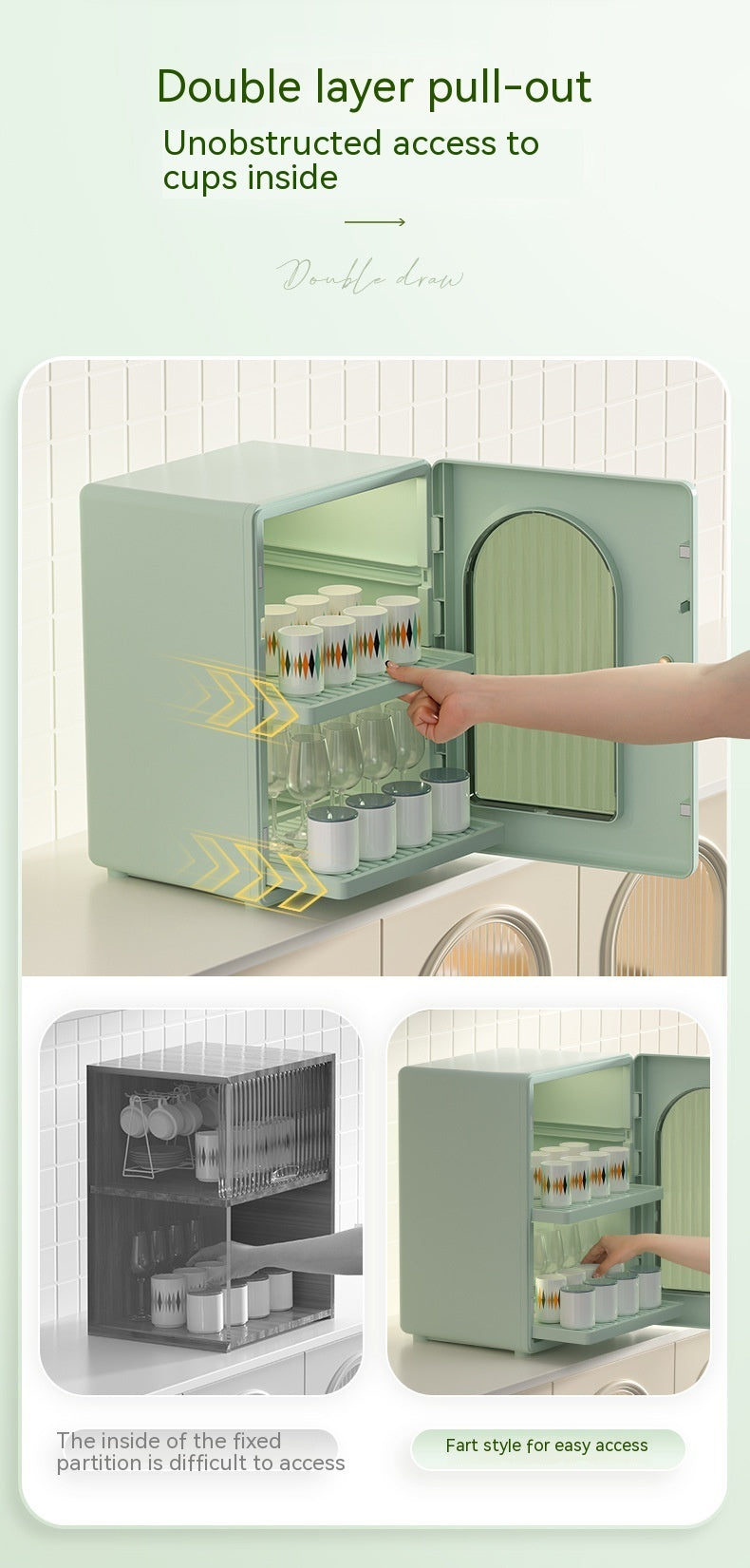 Household Cups Shelf Desktop Dustproof Water Cup Holder AuraRitmo