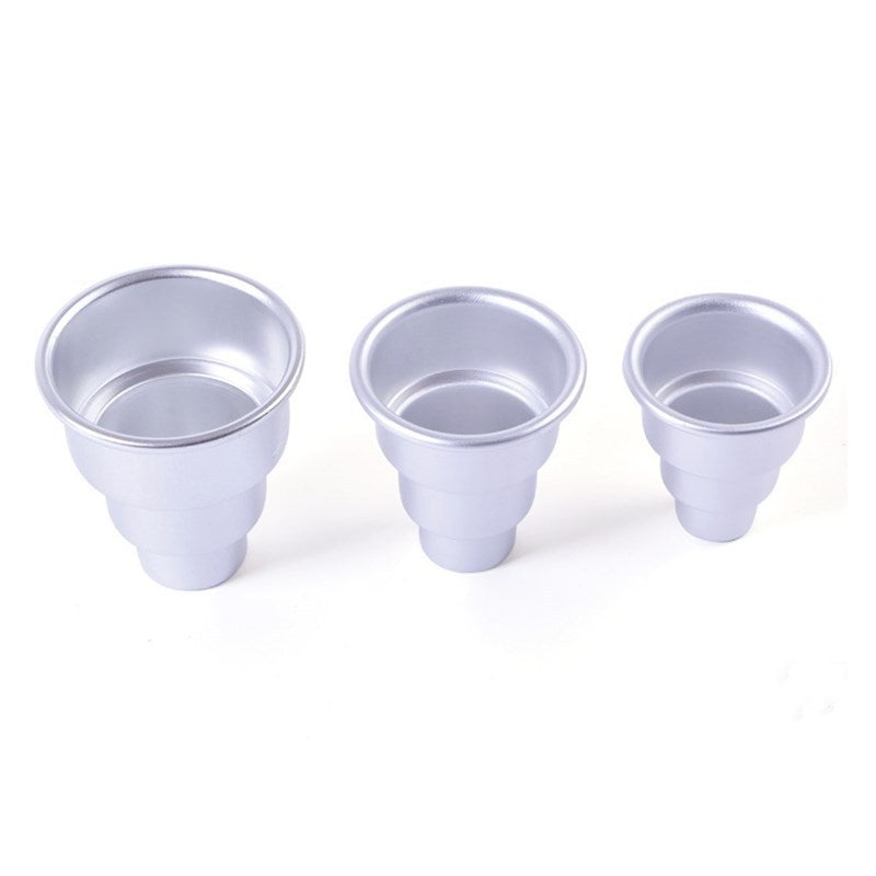Mini three-layer aluminum alloy cake mold ,