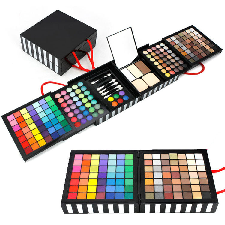 Explosion Deluxe 177 Color Eye Shadow Bronzing Plate Combination Makeup Set White Optional
