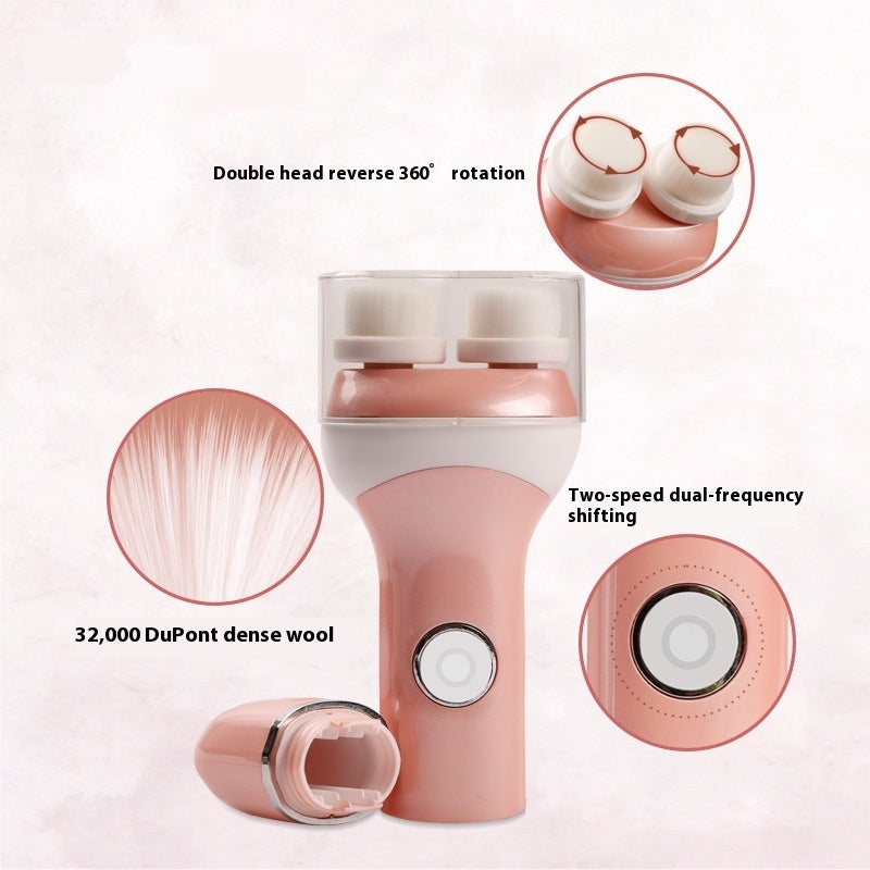 Skin Cleaning Facial Brush Soft And Does Not Hurt Skin Double-headed Speed Control Electric