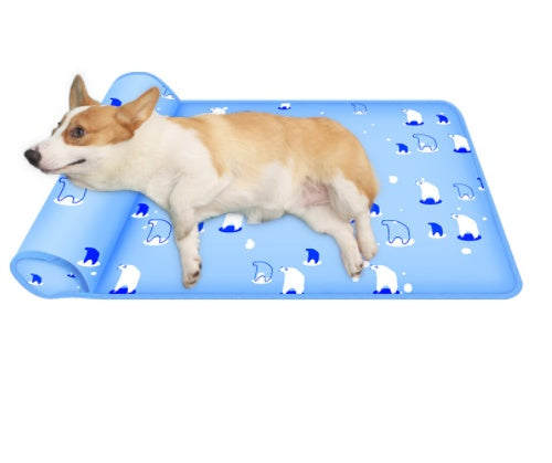 Summer Cooling Dog Mat with Pillow - Breathable Cat Bed 2025