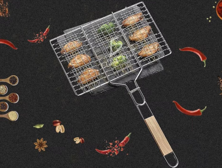 Pliers Barbecue Grill Portable Barbecue Party 65x36cm AuraRitmo