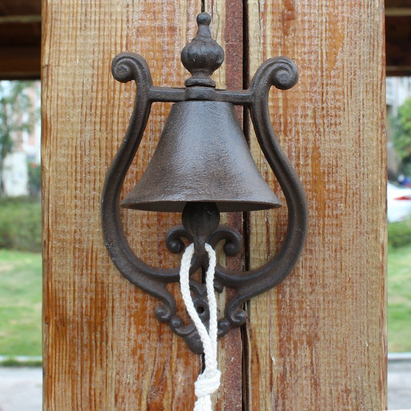 European vintage hand ring the bell