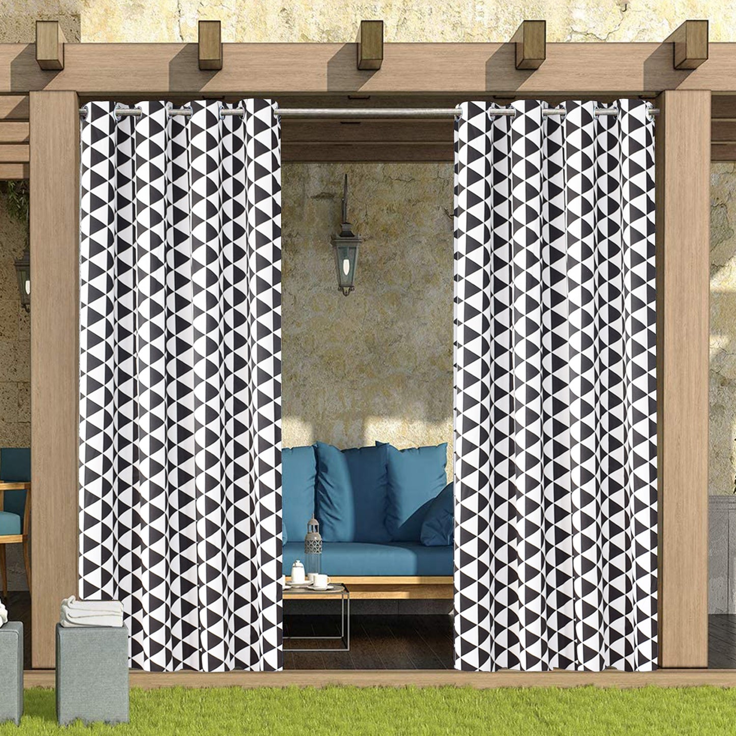 Waterproof Outdoor Pavilion Terrace Curtain Finished Curtain