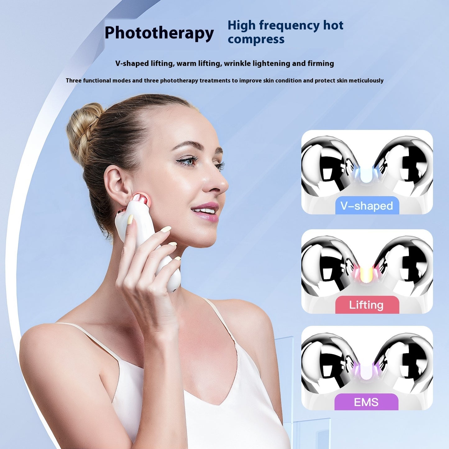 Micro Current Lifting Machine Face Beauty Import Instrument Household Facial Rejuvenation Roller Massager