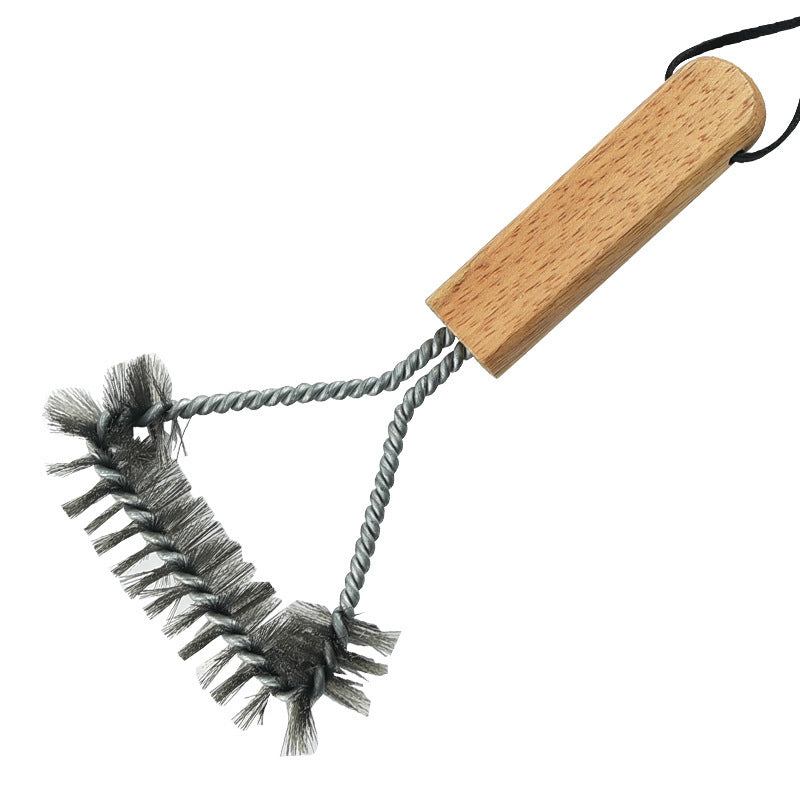 Oak Handle BBQ Wire Cleaning Brush
