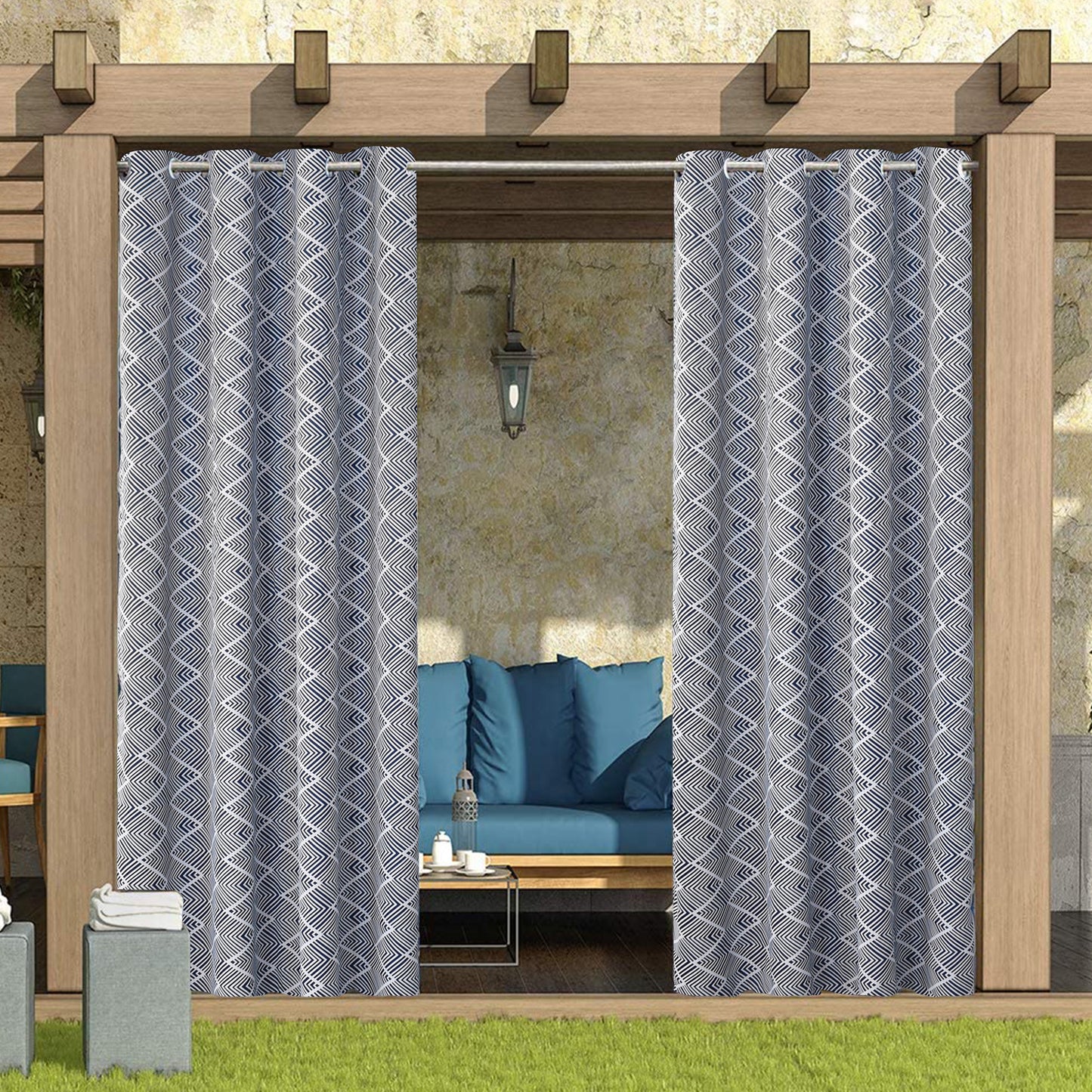 Waterproof Outdoor Pavilion Terrace Curtain Finished Curtain