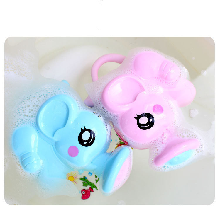 Baby Bath Toys - Elephant Water Spray & Mesh Bag Set 2025