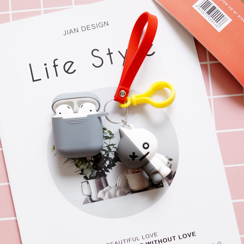 Compatible with Apple, Bulletproof Boys Keychain AirPods Cover