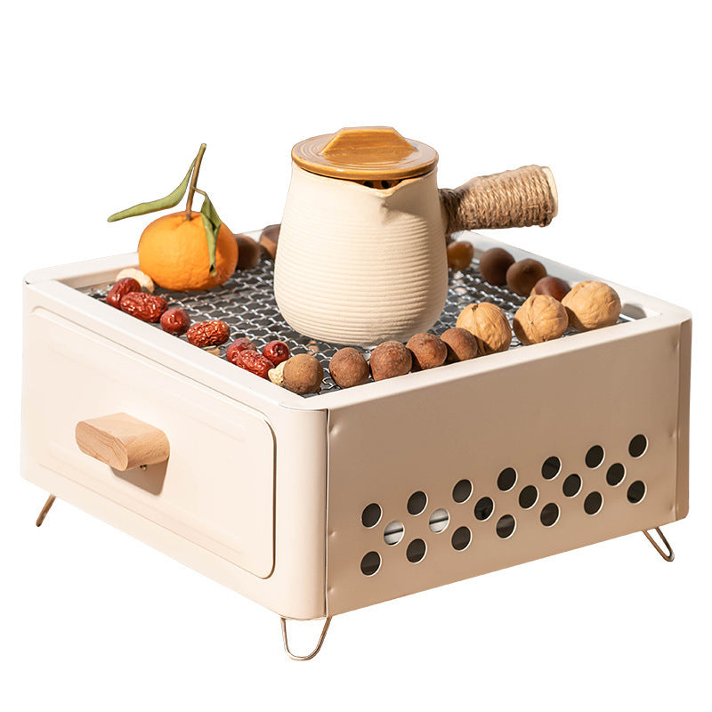 Square Barbecue Oven Outdoor Courtyard Oven Charcoal Charcoal Barbecue Grill AuraRitmo