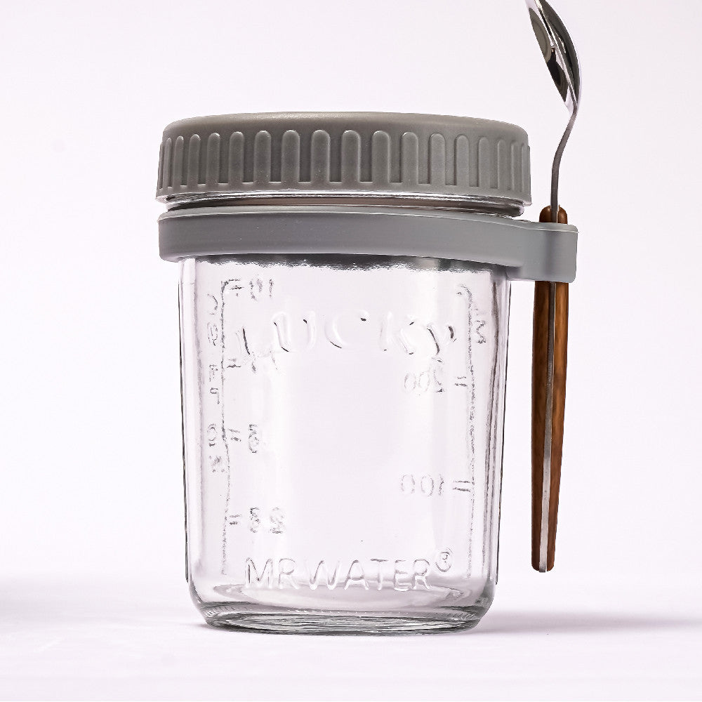 Trendy Overnight Oatmeal Mug Sealed Glass