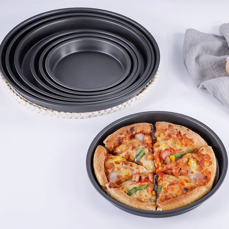 Baking Mold Large Size Round Punching Non-stick Pizza Plate