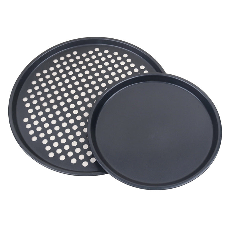 Baking Mold Large Size Round Punching Non-stick Pizza Plate