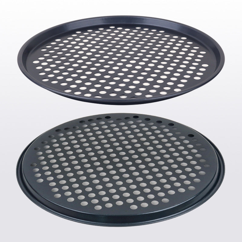 Baking Mold Large Size Round Punching Non-stick Pizza Plate