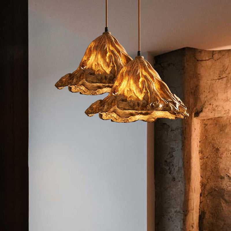Lotus Leaf Retro Japanese Style Bed Head Restaurant Decoration Small Droplight