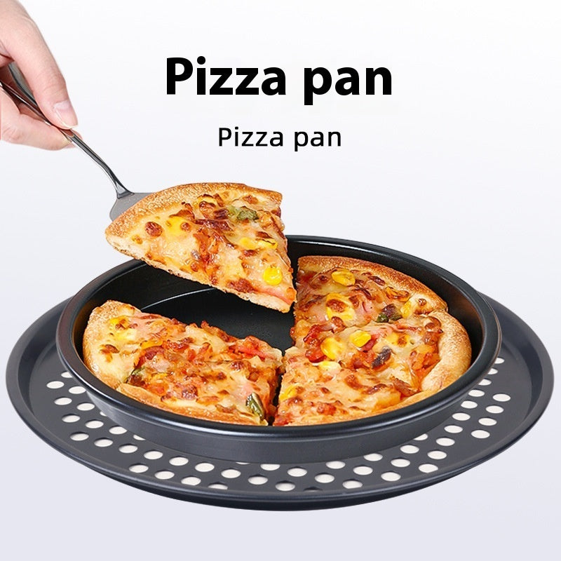 Baking Mold Large Size Round Punching Non-stick Pizza Plate