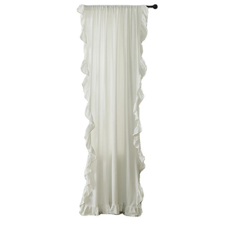 Curtain Pleated Ruffled Semi Blackout Curtain Fabric