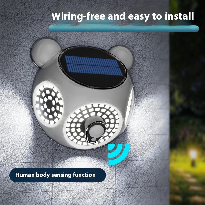 Magnetic Waterproof Solar Outdoor Courtyard Lighting Wall Lamp