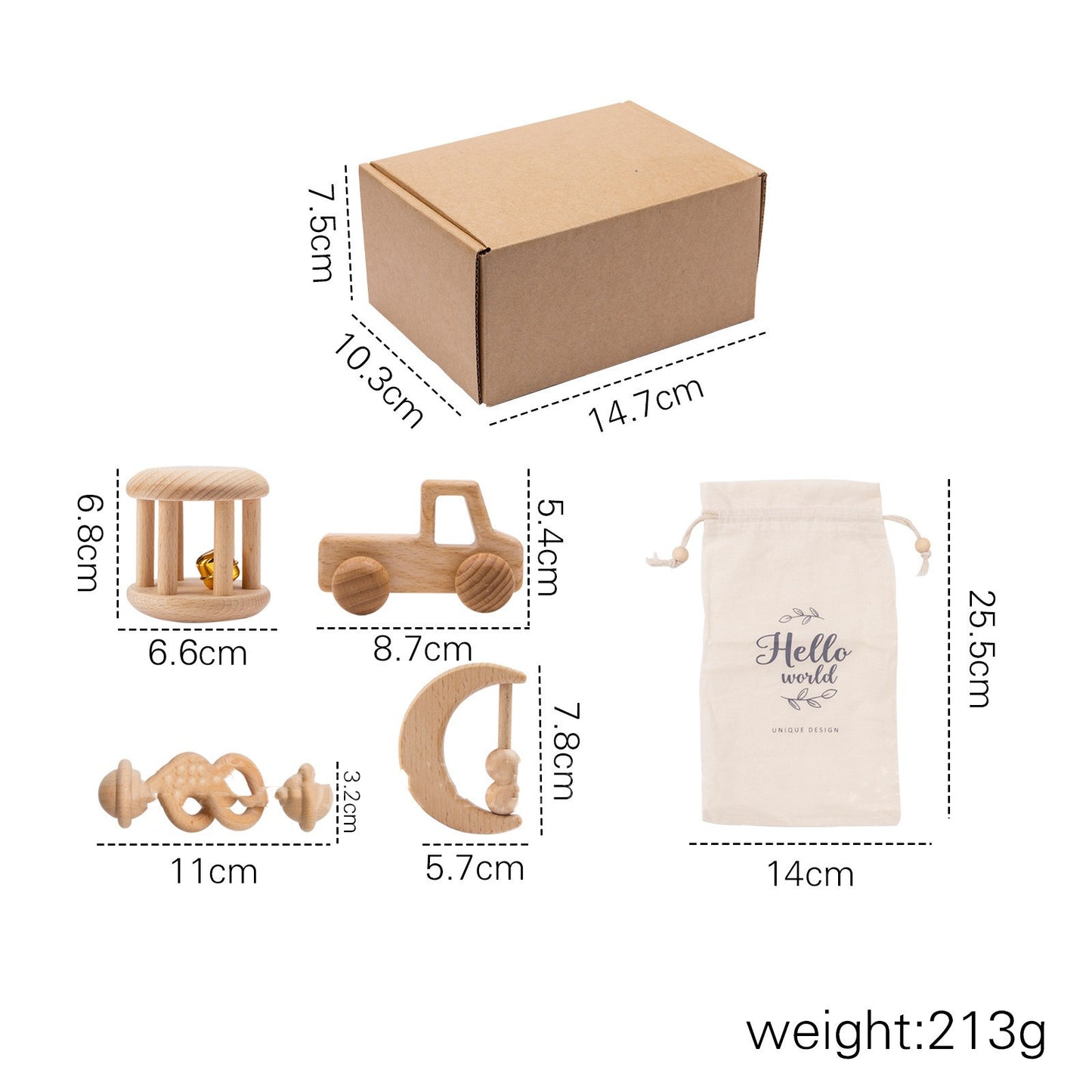 Baby Rattle Educational Toy Gift Set