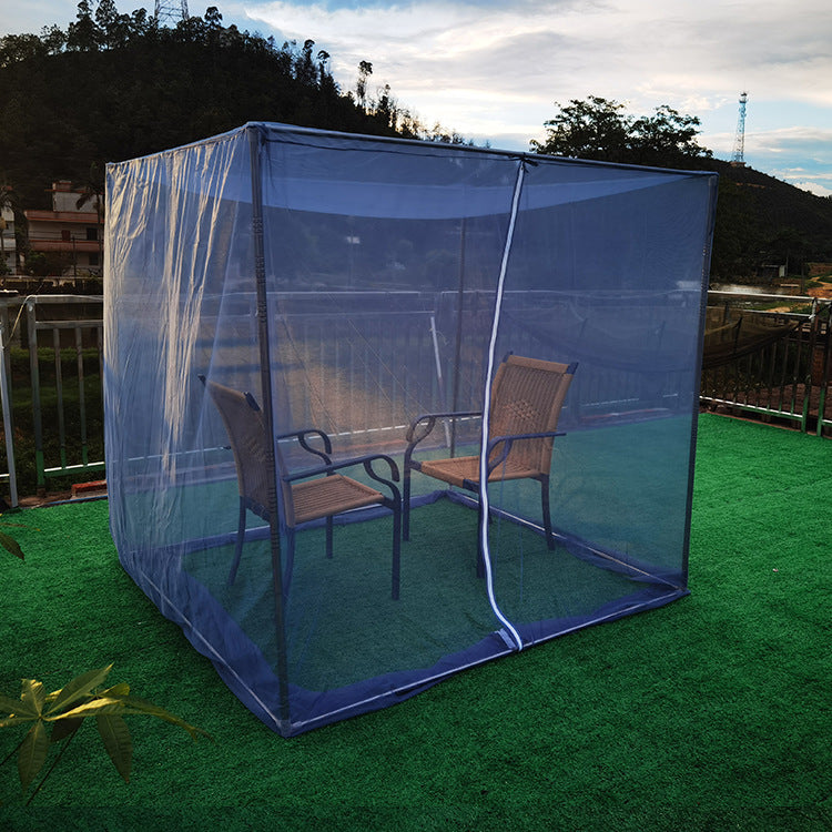 Garden Stainless Steel Frame Mosquito Net Gazebo AuraRitmo