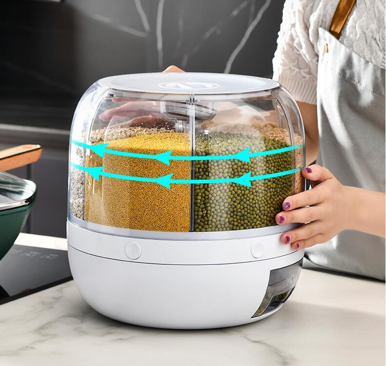 Grain Storage Box Compartment Sealed Jar