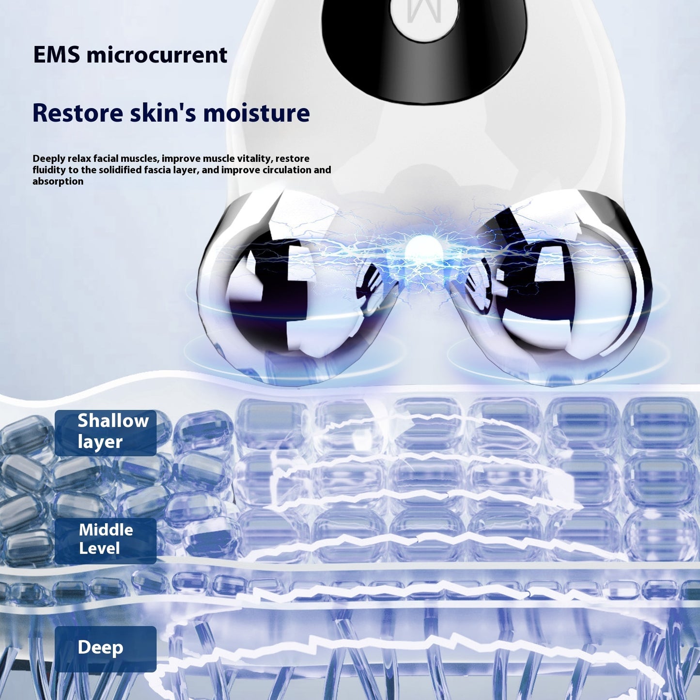 Micro Current Lifting Machine Face Beauty Import Instrument Household Facial Rejuvenation Roller Massager