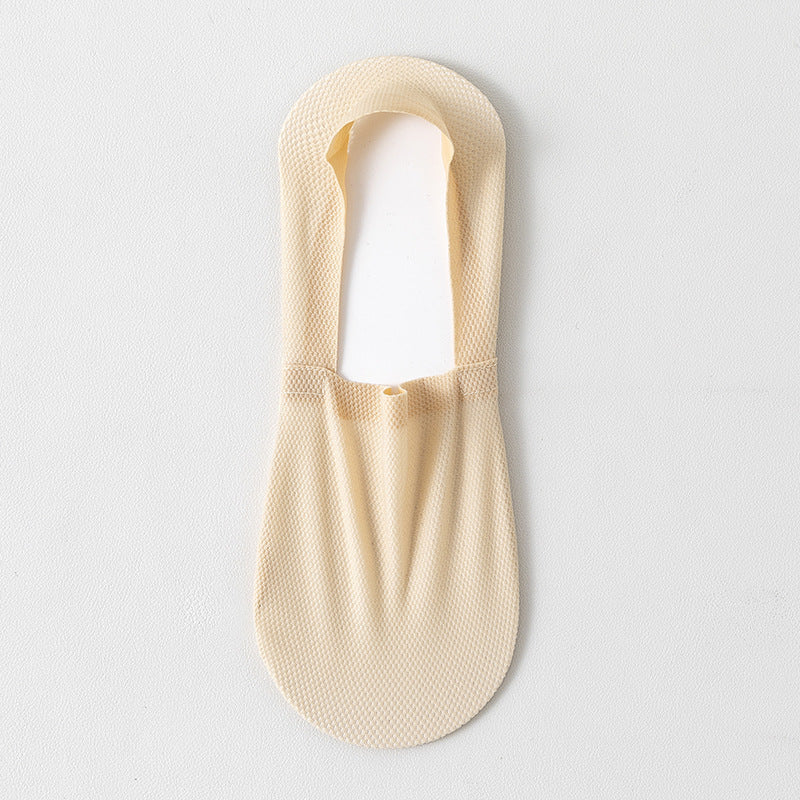 Ice Silk Boat Socks Men's Summer Thin