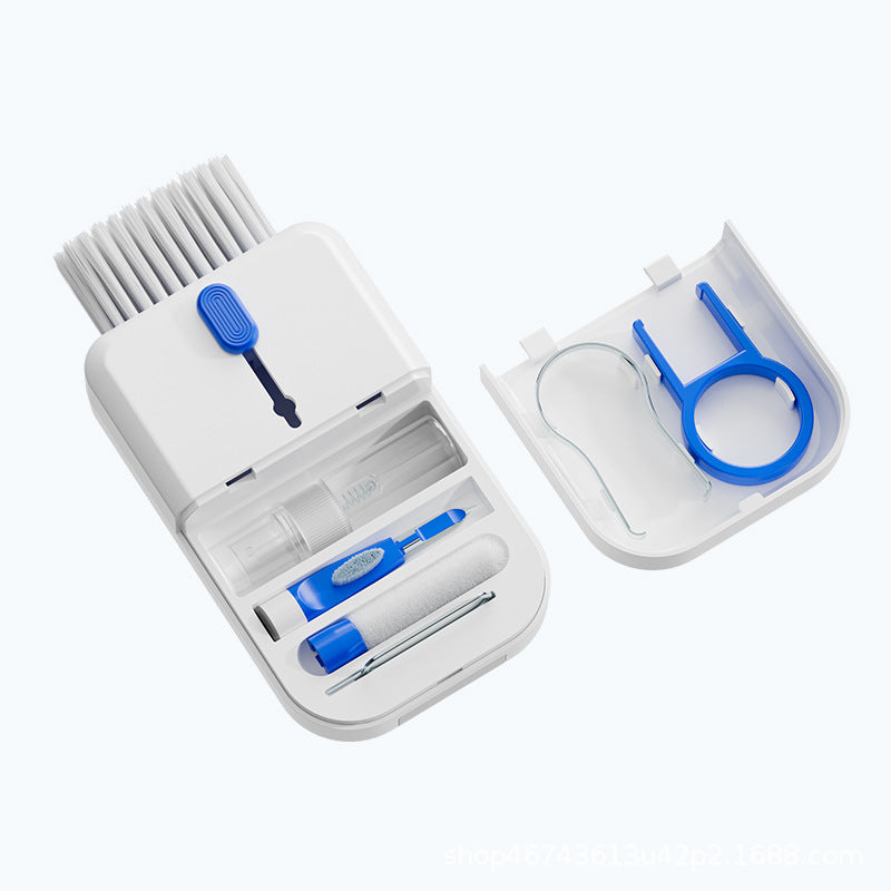 Portable 11 In 1 Multifunctional Cleaning Kit, Computer Keyboard Cleaner, Phone Screen Cleaner Tools, Earphone Clean Brush With Storage Box