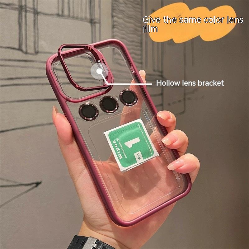 Metal Hollow Lens Bracket Phone Case