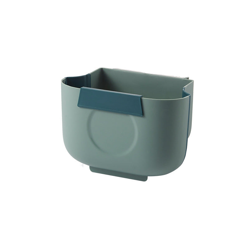 Kitchen Folding Wall Mounted Trash Can Household Cabinet Door Hanging Car Storage