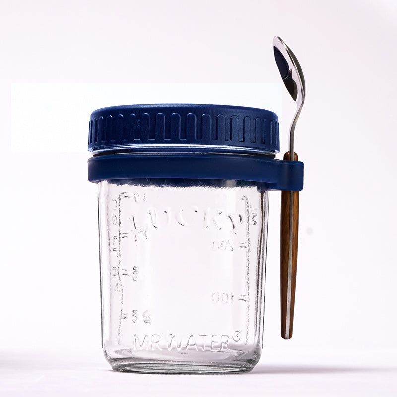 Trendy Overnight Oatmeal Mug Sealed Glass