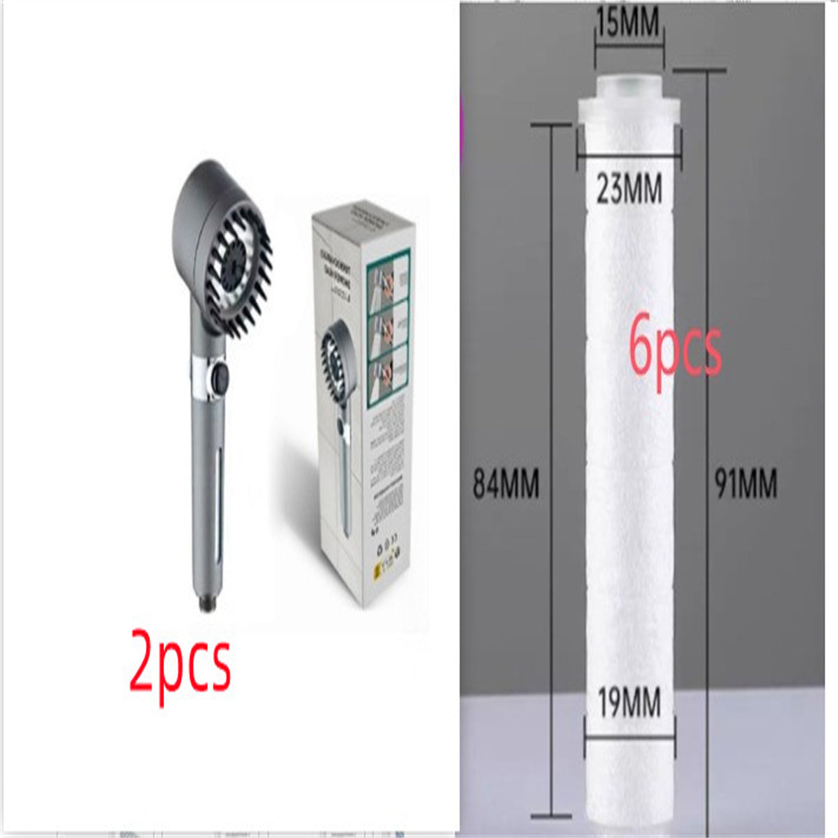 3 Modes Shower Head High Pressure Showerhead Portable Filter Rainfall Faucet Tap Bathroom Bath Home Innovative Accessories AuraRitmo