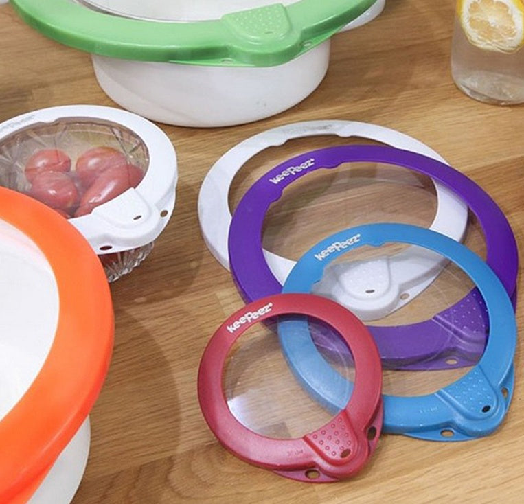 Universal food bowl fresh-keeping cover