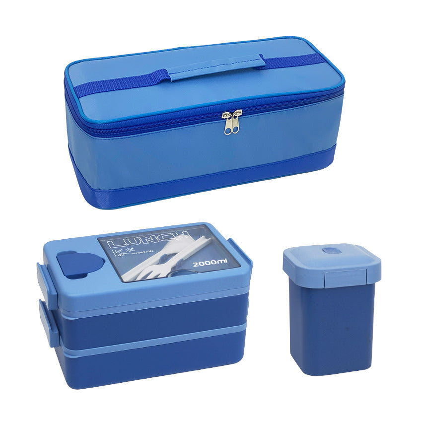 Double Deck Insulated Lunch Box Soup Cups Suit