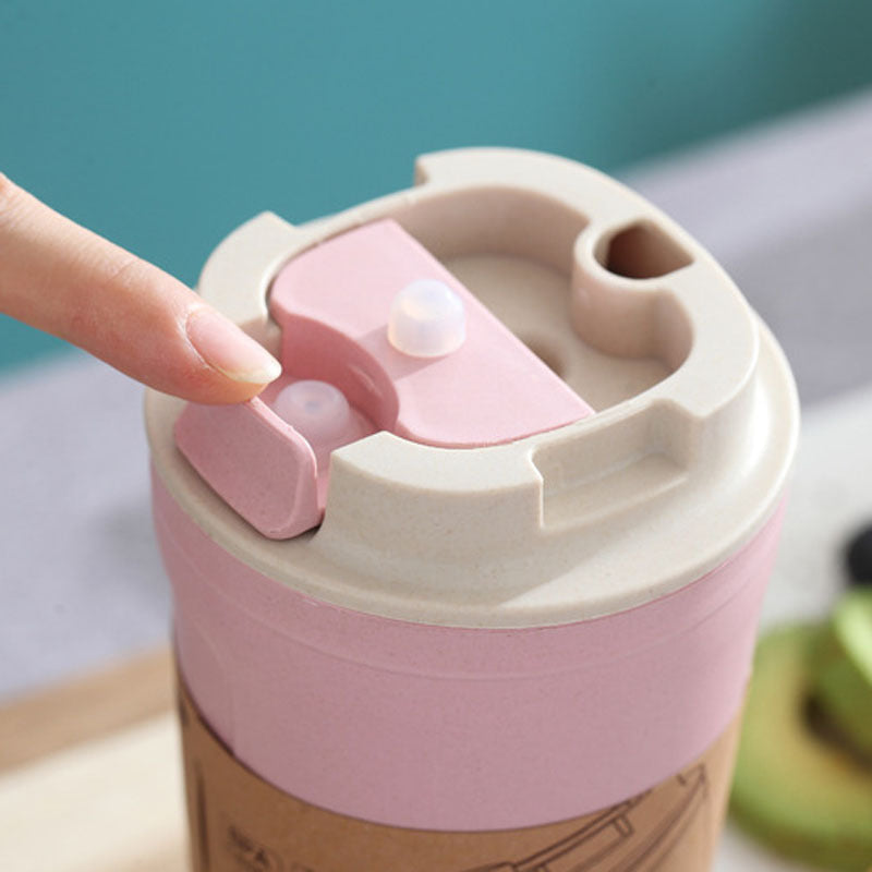 420ml Portable Practical Reusable Bamboo Fiber Coffee Cups
