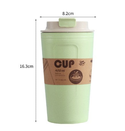 420ml Portable Practical Reusable Bamboo Fiber Coffee Cups