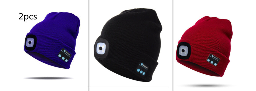 Bluetooth LED Hat Wireless Smart Headset Headphone