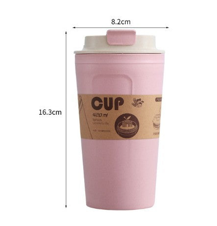 420ml Portable Practical Reusable Bamboo Fiber Coffee Cups