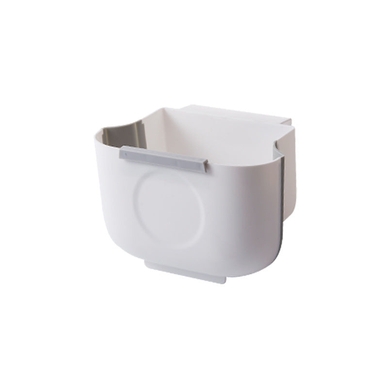 Kitchen Folding Wall Mounted Trash Can Household Cabinet Door Hanging Car Storage