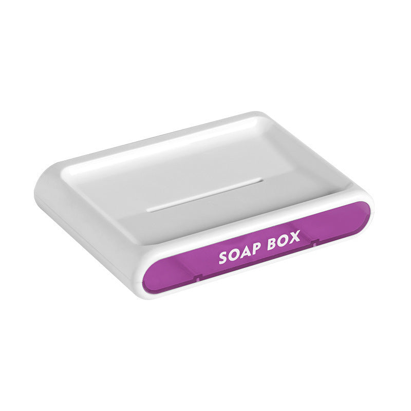 Creative Soap Box Double-Layer Drain Free Perforation Wall-Mounted Shelf