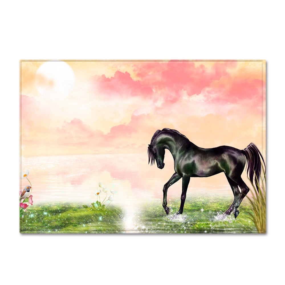 Dream Horse 3D Print Carpets For Living Room Bedroom