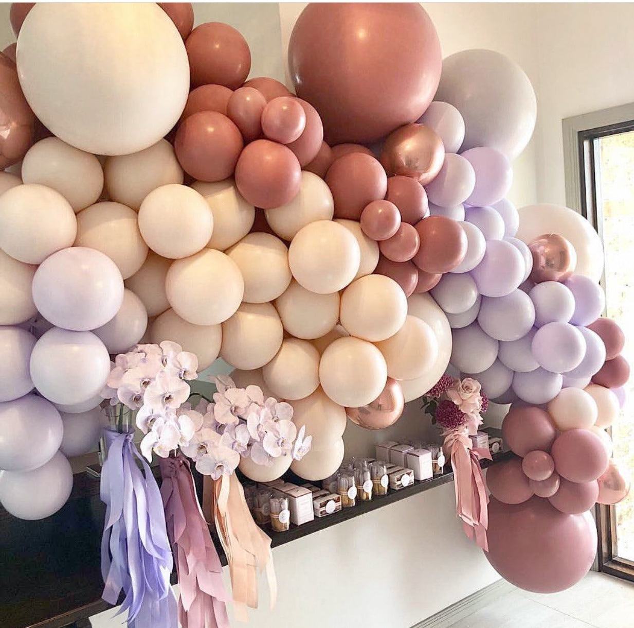 Bean Paste Maca Color Balloon Chain Set AuraRitmo