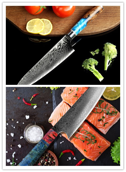 Kitchen Wood Handle Knives