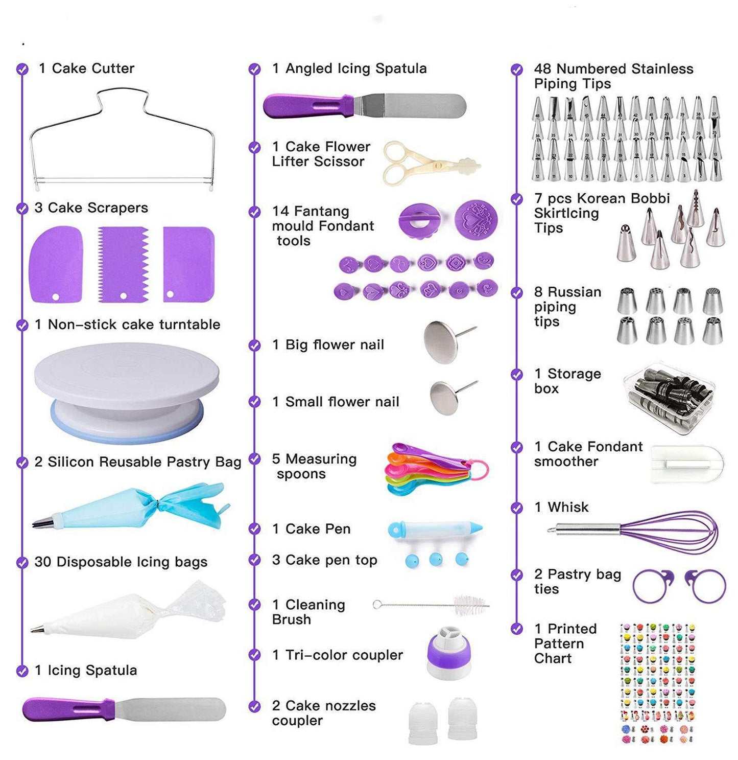 Flower bag baking tools