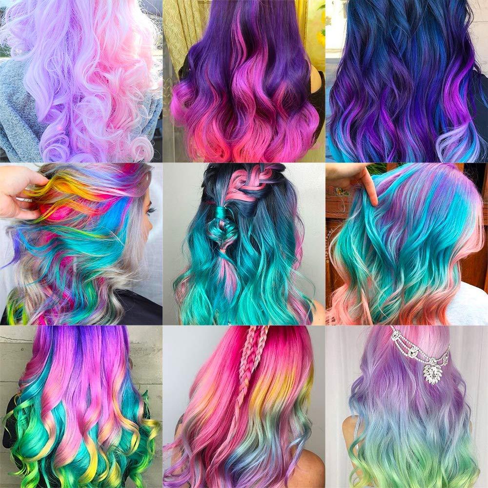 One-time hair dye powder