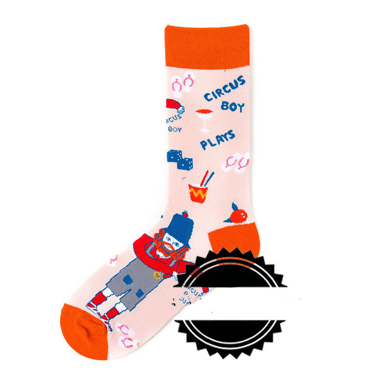 Couple Socks  Funny Creative Illustration Socks
