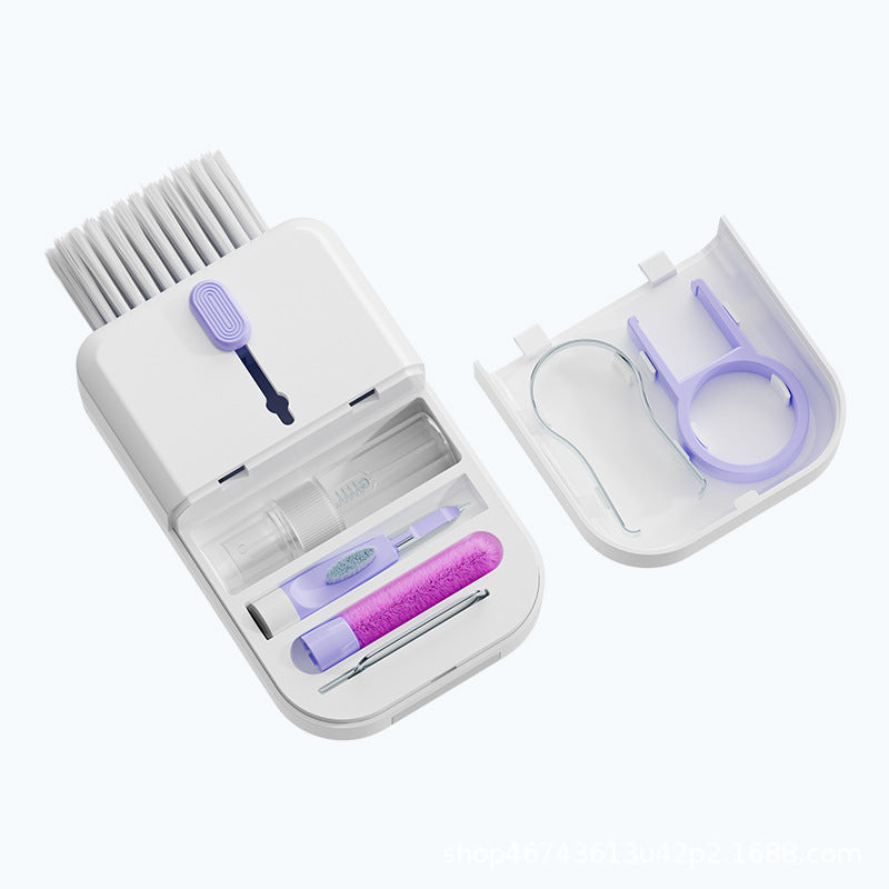 Portable 11 In 1 Multifunctional Cleaning Kit, Computer Keyboard Cleaner, Phone Screen Cleaner Tools, Earphone Clean Brush With Storage Box