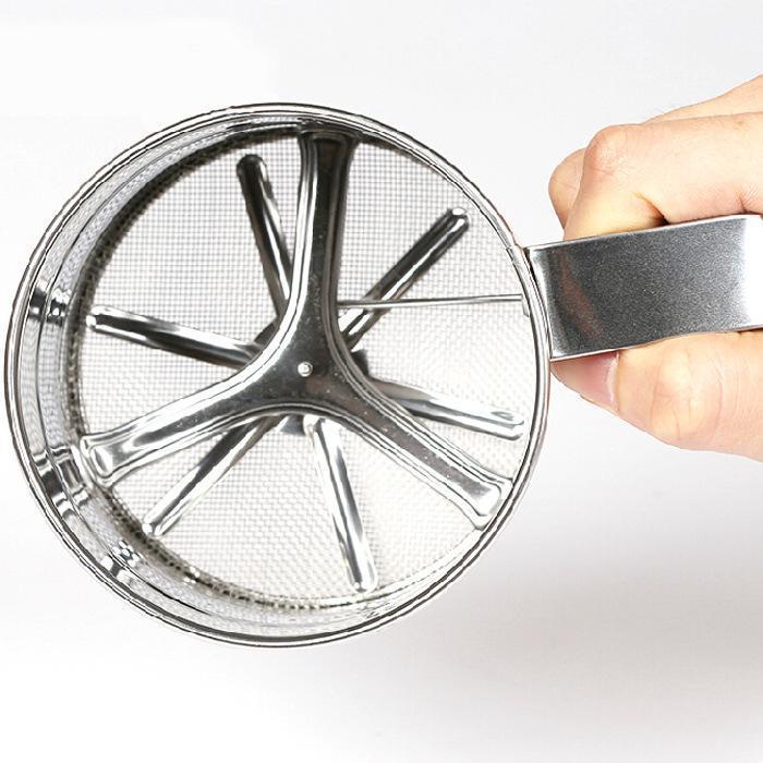 Stainless Steel Manual Cup Flour Sieve Baking Tools